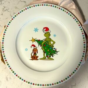 Brand New, The Grinch Dinner Plates, ZRike, Set of 2